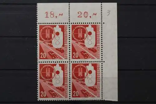 Deutschland (BRD), MiNr. 169 Viererblock Ecke rechts oben, postfrisch - 212515