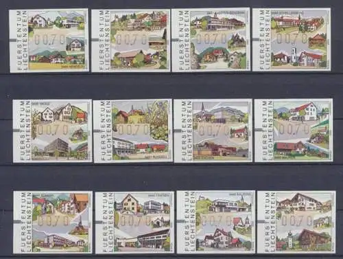 Liechtenstein, MiNr. 12-23, Automatenmarken, postfrisch - 693418