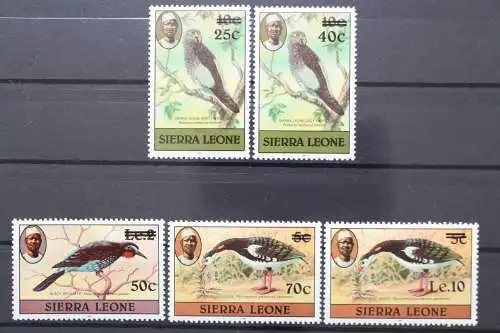 Sierra Leone, MiNr. 759-763, postfrisch - 212912