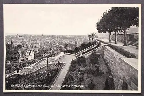 Neustadt an der Haardt, Dr. Welsch'e Terrasse mit Blick auf die Stadt - 424534