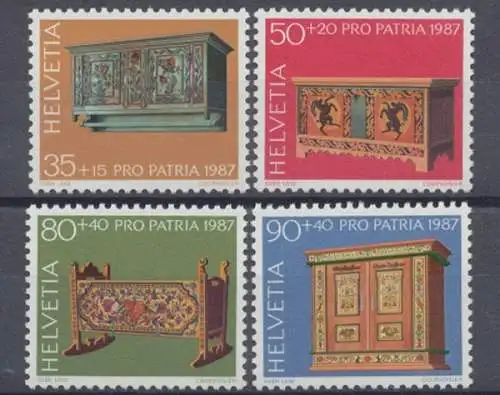 Schweiz, Michel Nr. 1345-1348, postfrisch - 606370