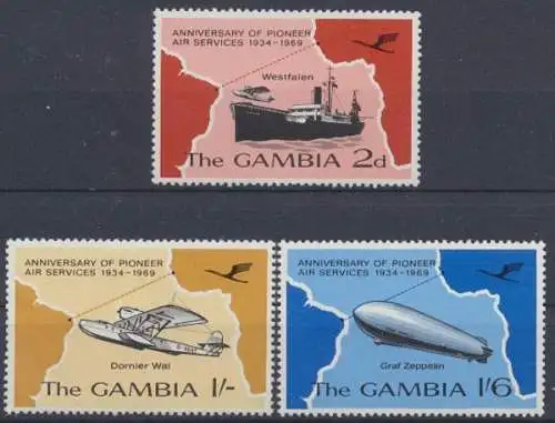 Gambia, Michel Nr. 236-238, postfrisch - 606526