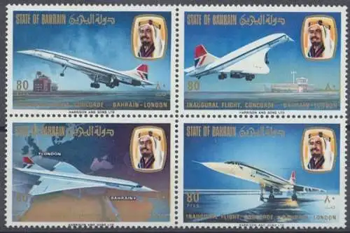 Bahrain, MiNr. 248-251 ZD, postfrisch - 66621