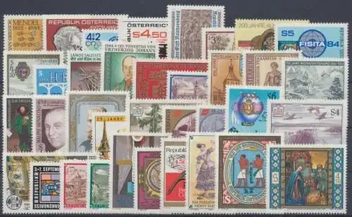 Österreich, MiNr. 1763-1798, Jahrgang 1984, postfrisch - 610617