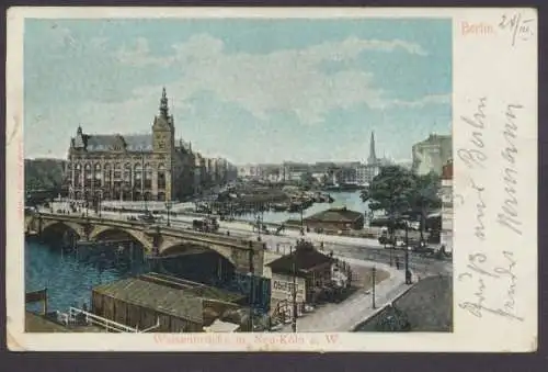 Berlin, Waisenbrücke mit Neu-Köln - 403337