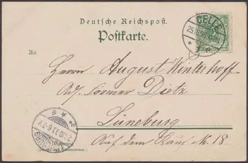 Celle, 2. Hann. Infant. Regt. Nr. 77, auf Wache, die Kantinen, Sonntag Nachmittag, Karte mit Wappen - 403248