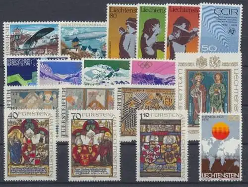 Liechtenstein, MiNr. 723-740, Jahrgang 1979, postfrisch - 692788