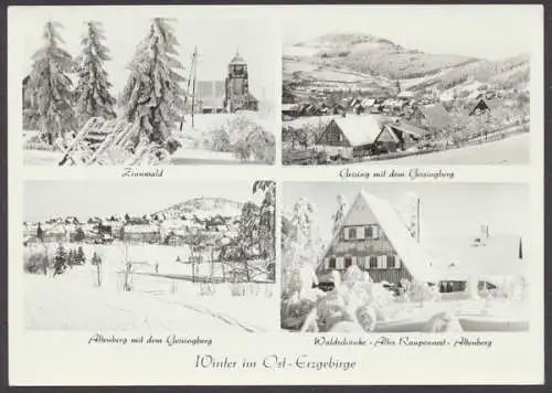 Geising und Altenberg, 4 Ansichten im Winter - 404145