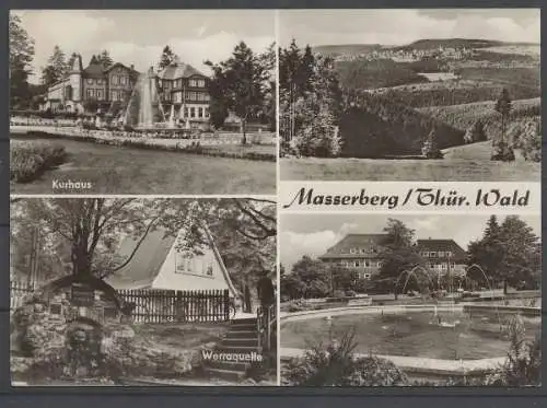 Masserberg / Thür. Wald, 4 Bilder Karte - 413433