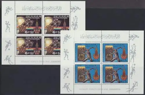 Libyen, MiNr. 767-770 II, 4 KB, postfrisch - 692848