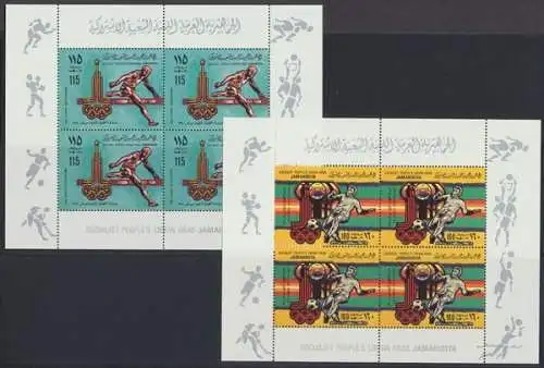 Libyen, MiNr. 767-770 II, 4 KB, postfrisch - 692848