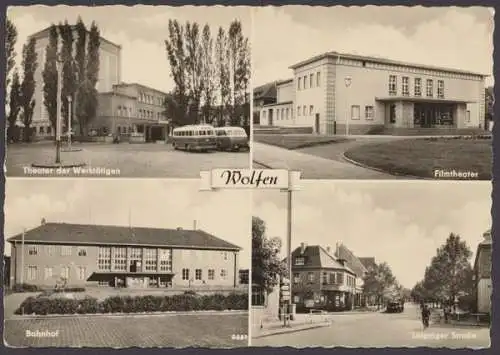 Wolfen, Theater der Werktätigen, Filmtheater, Bahnhof, Leipziger Straße - 410495