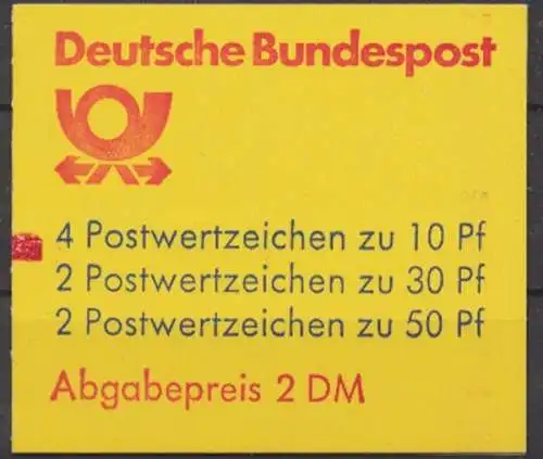 Deutschland (BRD), Michel Nr. MH 22 I ab K3 mZ, postfrisch - 600128