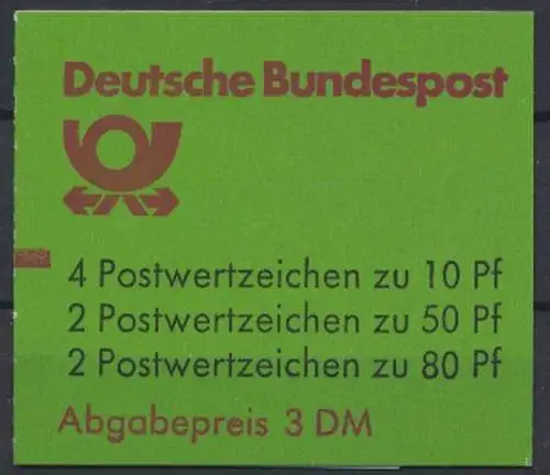 Deutschland (BRD), Michel Nr. MH 24 e K1 mZ, postfrisch - 600156