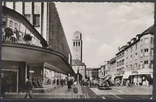 Mülheim (Ruhr), Friedrich-Ebert-Straße mit Rathaus - 411311