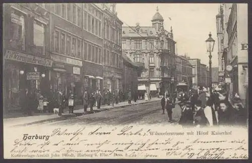 Harburg, Wilstorferstrasse mit Hotel Kaiserhof - 410915