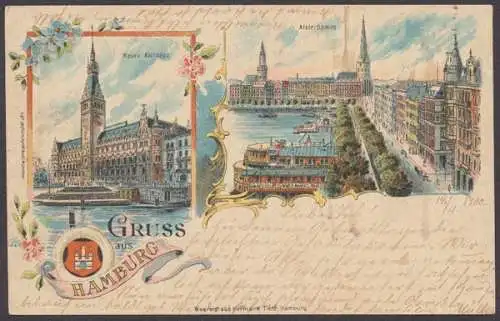 Hamburg, Neues Rathaus, Alsterdamm - 410843