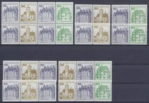 Berlin, Michel Nr. W 67-W 74 + H-Blatt 19, postfrisch / MNH - 600827