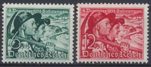 Deutsches Reich,, MiNr. 684-685 y, postfrisch - 602477