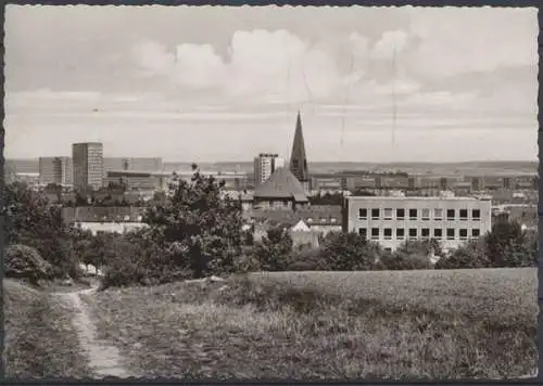 Wolsburg, Blick über das Theodor Heuss-Gymnasium auf Stadt und Werk - 411412