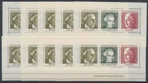 Deutschland (BRD), MiNr. Block 5, 10 Blöcke, postfrisch - 602833