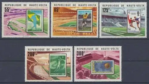 Obervolta, Fußball, MiNr. 700-704, WM 1978, postfrisch - 601056