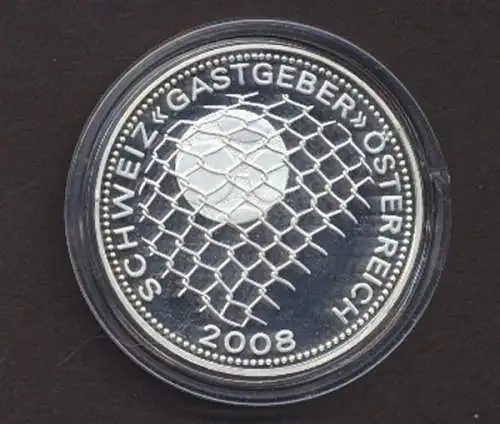 Fußball EM 2008 Österreich und Schweiz, Kupfer - Nickel Medaille, 27 g, PP - 800211