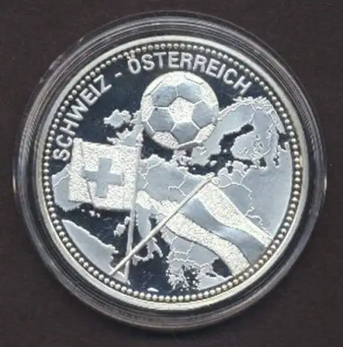 Fußball EM 2008 Österreich und Schweiz, Kupfer - Nickel Medaille, 27 g, PP - 800211