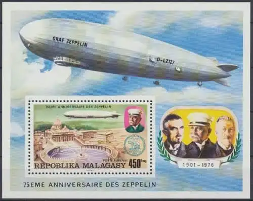 Madagaskar, Michel Nr. Block 11, postfrisch / MNH - 601723