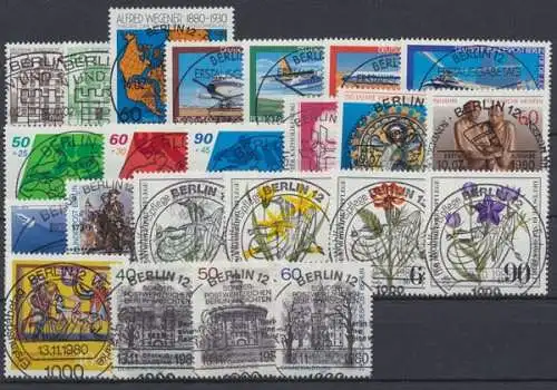 Berlin, Michel Nr. 614-636, Jahrgang 1980, Berlinstempel - 604934