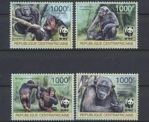 Zentralafrik. Republik, Michel Nr. 3682-3685, postfrisch/MNH - 605220