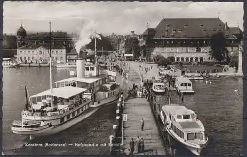 Konstanz (Bodensee), Hafenpartie mit Konzil - 412018