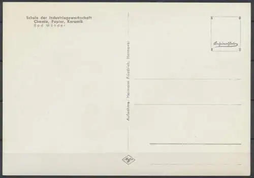 Bad Münder, Schule der Gewerkschaft Chemie, Papier, Keramik - 412190