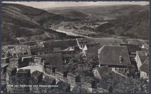 Dilsberg im Neckartal, Blick auf Neckartal und Neckargemünd - 412287