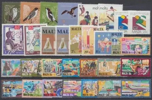 Malta, MiNr. 624-654, Jahrgang 1981, postfrisch - 603400