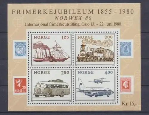 Norwegen, MiNr. Block 3, postfrisch - 693210