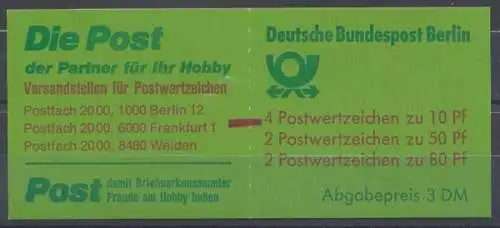 Berlin, MiNr. MH 14 mit Zählbalken, postfrisch - 603865