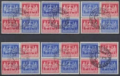 Gem.-Ausgaben, Michel Nr. 969-970 V Zd 1 (6), gestempelt - 604695