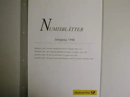 Inhaltsverzeichnis und Beschreibungsblätter zum Jahrgang 1998 - 890155