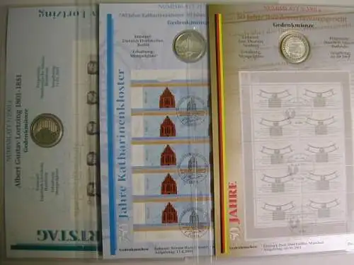 BRD Numisblätter, kompletter Jahrgang 2001 - 890142