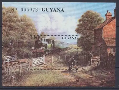 Guyana, Eisenbahn, MiNr. Block 93, postfrisch - 693524