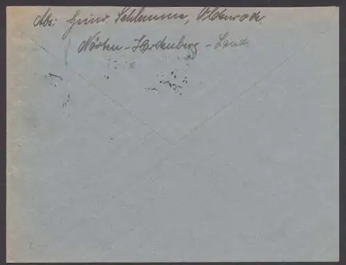 Oldenrode über Nörten - Hardenberg, Landpoststempel auf Brief, 1931 - 500344