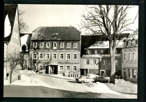 Bärenstein Krs. Dippoldiswalde, Markt mit Konsum-Gaststätte - 413114