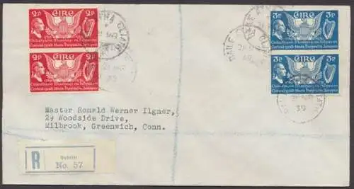 Irland, Michel Nr. 69-70 (2), R - Brief - 500407