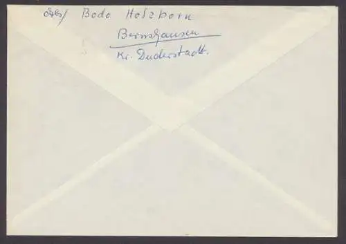 Bernshausen über Duderstadt, Landpoststempel auf Brief, 1960 - 500353