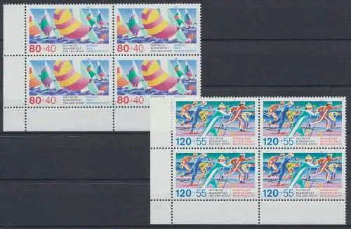 Deutschland, MiNr. 1310-1311, 4er Block, Eckrand li. unten, postfrisch - 607756