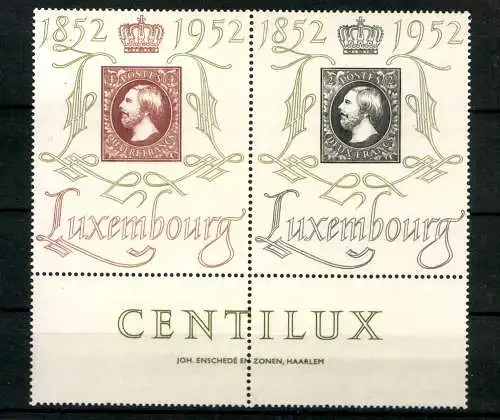 Luxemburg, MiNr. 488-489 Zd, Zierfeld, postfrisch - 692555