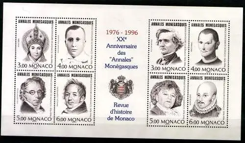 Monaco, MiNr. Block 68, postfrisch - 609162