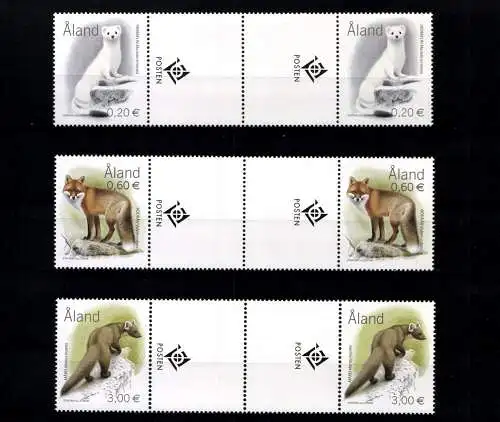 Aland, 9 Zwischenstegpaare aus 2004, postfrisch / MNH - 610844