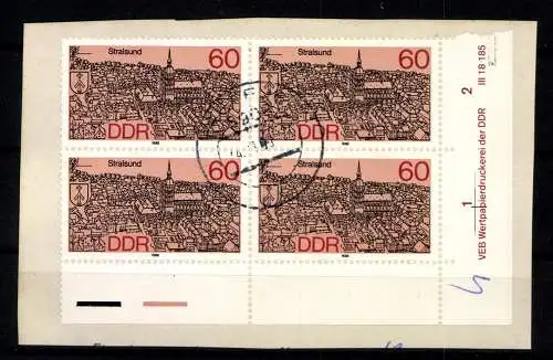 DDR, MiNr. 3164 Druckvermerk Reihe 1-2, Briefstück - 611252